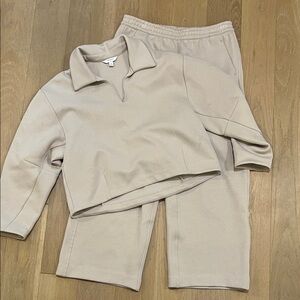 Banana Republic Cream Pants & Jumpsuit Set